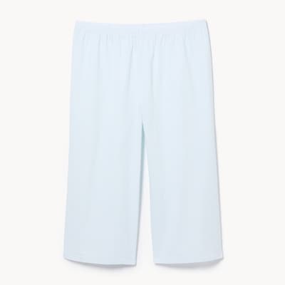 Pantalon court de nuit en tissu gaufré Femmes+ - Bleu