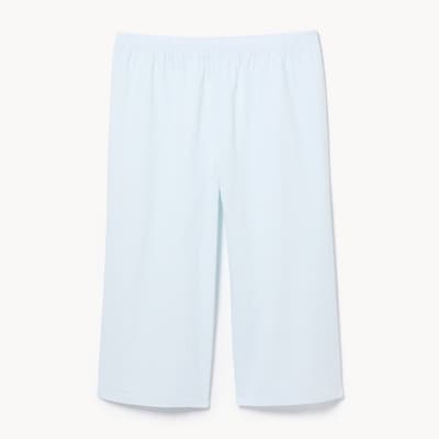 Pantalon court de nuit en tissu gaufré Femmes+ - Bleu