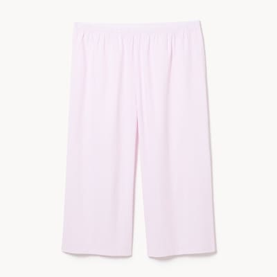 Pantalon court de nuit en tissu gaufré Femmes+ - Rose