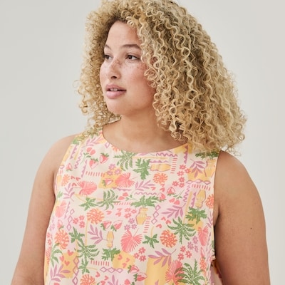 Women+ Printed Sleep Tank - Light Pink