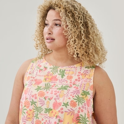 Women+ Printed Sleep Tank - Light Pink