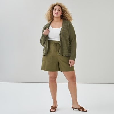 Joe Fresh Short utilitaire en lin et coton Femmes+ 1 ea, 29,00 $/1ch