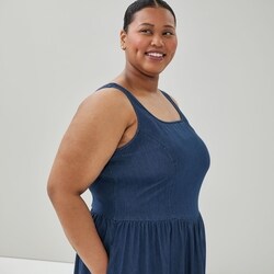 Joe Fresh Women+ Chambray Tank Midi Dress - 1 ea | Zehrs
