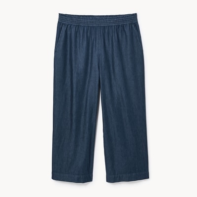 Pantalon en chambray délavé foncé Femmes+ - Laver Foncé