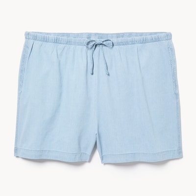 Women+ Chambray Light Wash Pull-On Short - Light Wash