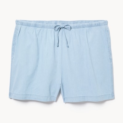 Women+ Chambray Light Wash Pull-On Short - Light Wash