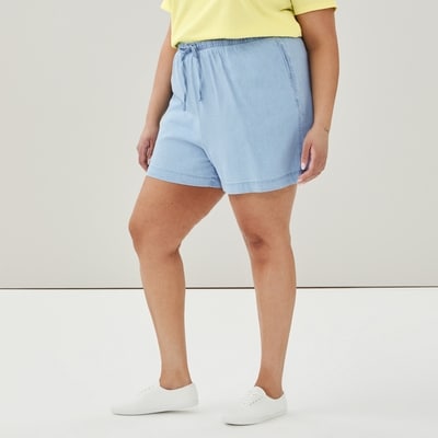 Joe Fresh Short sans attache chambray délavé clair Femmes+ 1 ea, 29,00 $/1ch