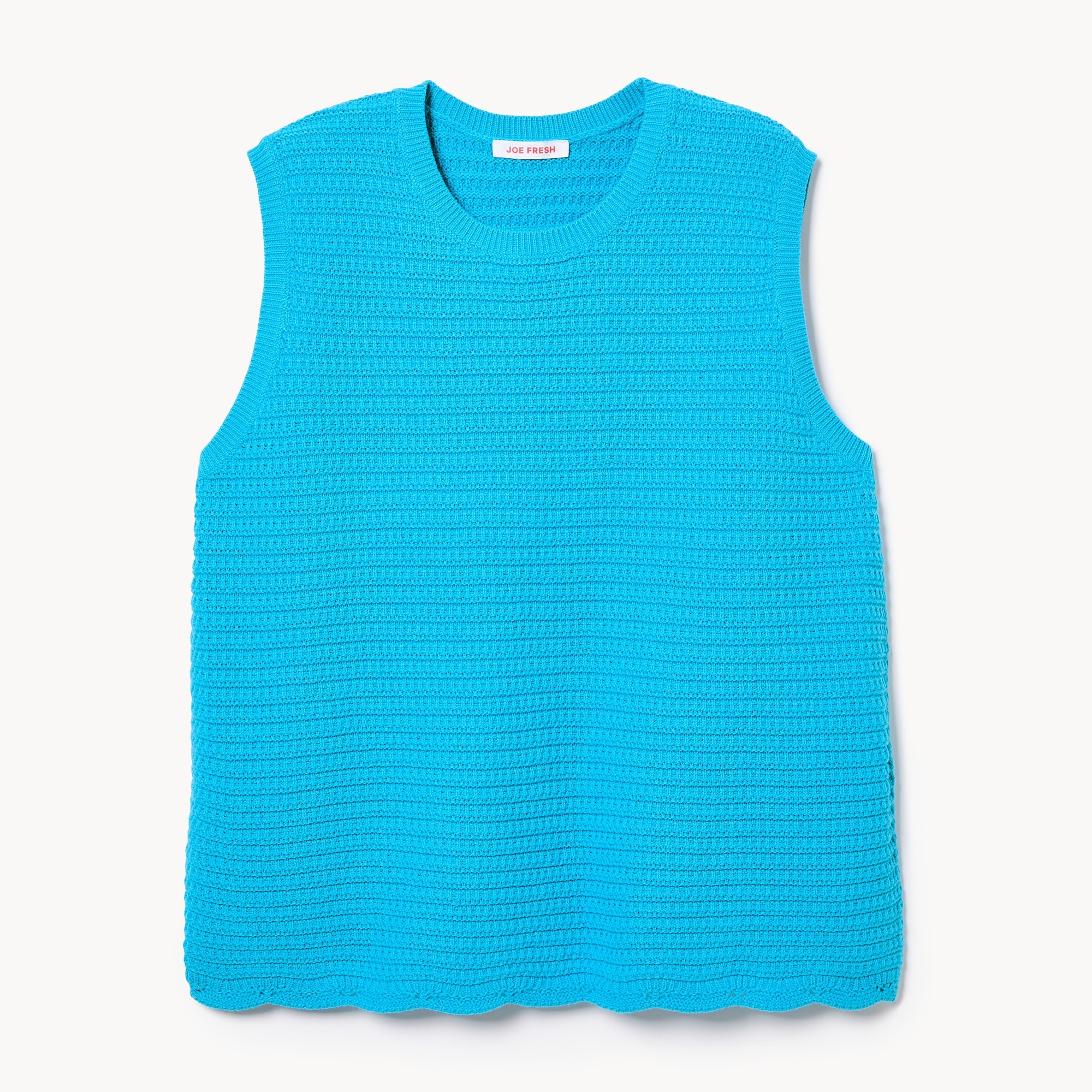 Mie_yamDeuxieme dignity sleeveless Cami en crochet fantaisie Femmes+ in Bleu Vif from Joe Fresh