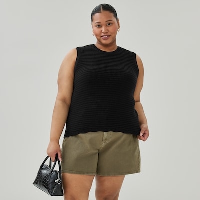 Cami en crochet fantaisie Femmes+ - Noir JF