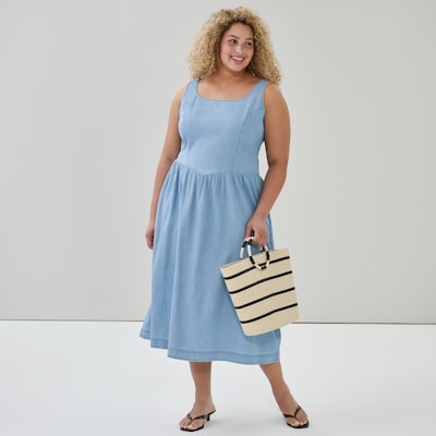 Joe Fresh Women+ Chambray Tank Midi Dress 1 ea, $39.00/1ea