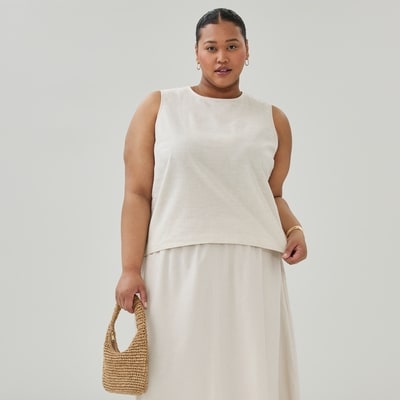 Joe Fresh Women+ Linen Cotton Tank 1 ea, $29.00/1ea