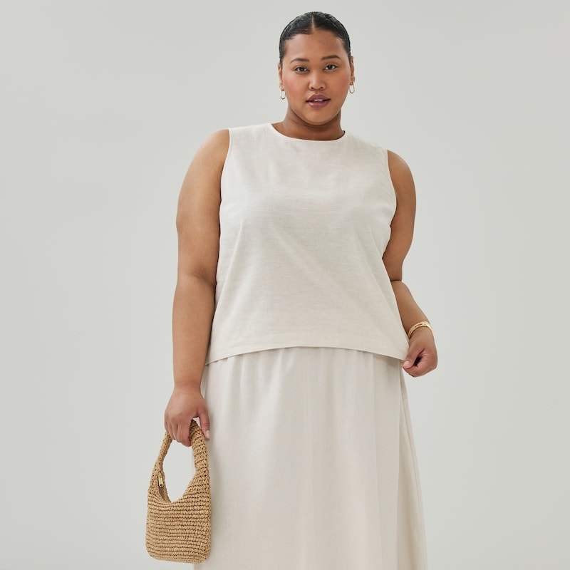 Joe Fresh Women+ Linen Cotton Tank - 1 ea | No Frills Online