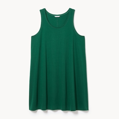 Women+ Knit Tank Dress - Dark Green