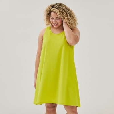 Women+ Knit Tank Dress - Lime Green