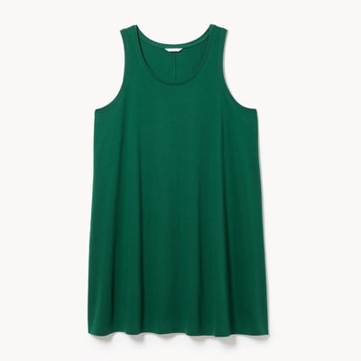 Women+ Knit Tank Dress - Dark Green