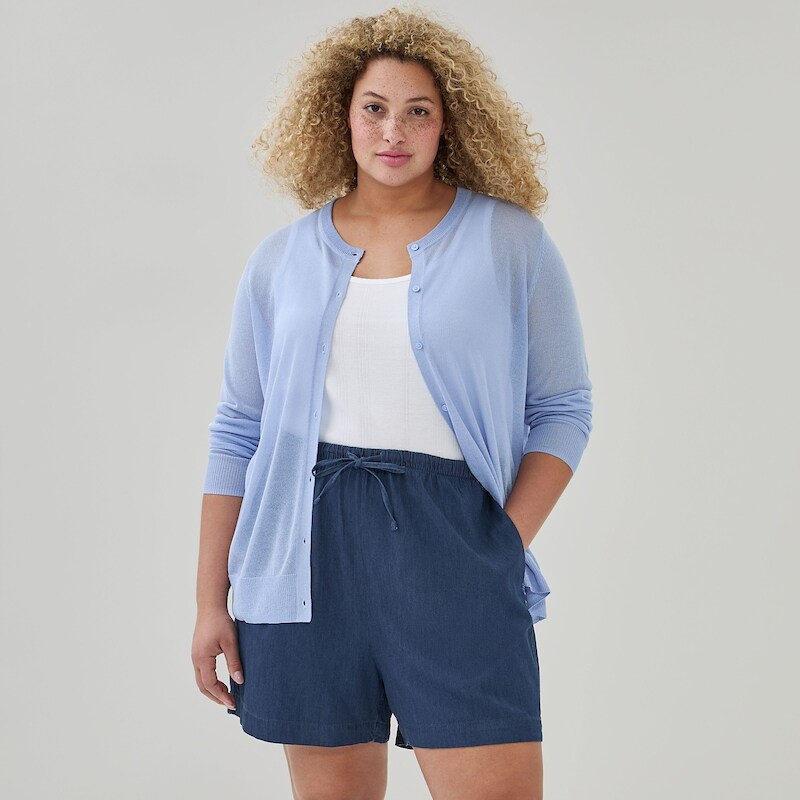 Joe Fresh Women+ Chambray Dark Wash Pull-On Short - 1 ea | Your
