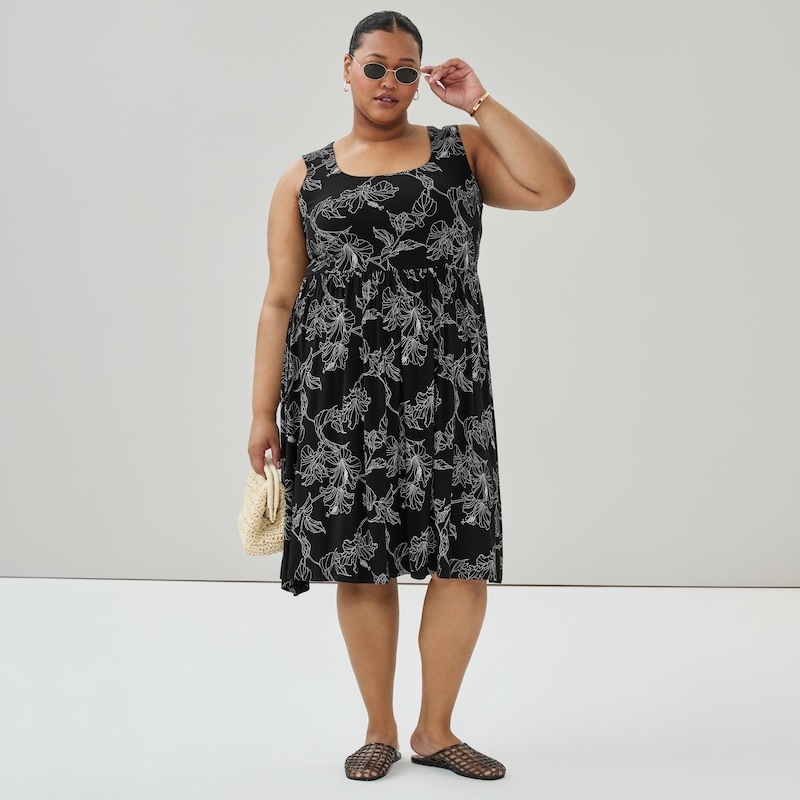 Joe Fresh Women+ Printed Tank Dress - 1 ea | Atlantic Superstore
