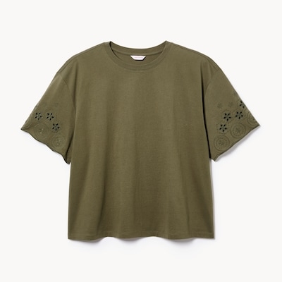 Women+ Cotton Oversized T-Shirt - Olive