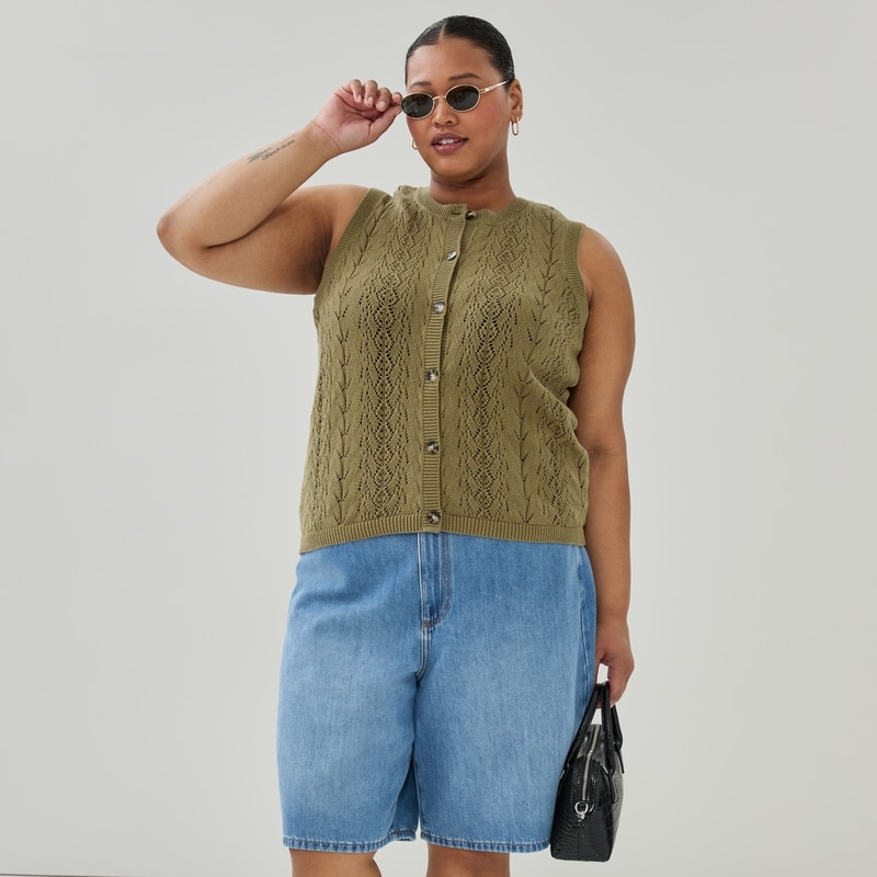Joe Fresh Women+ Sleeveless Cardigan - 1 ea | Provigo