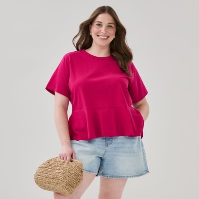 Joe Fresh Women+ Peplum T-Shirt 1 ea, $25.00/1ea