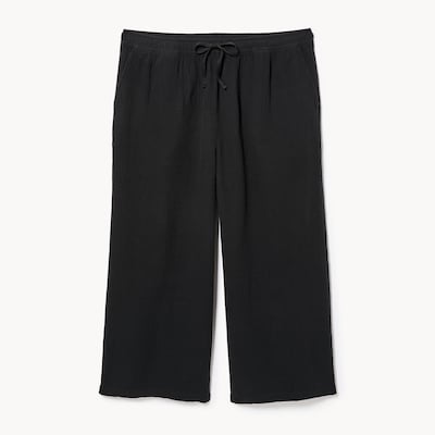 Pantalon sans attache en gaze Femmes+ - Noir JF