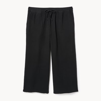 Pantalon sans attache en gaze Femmes+ - Noir JF