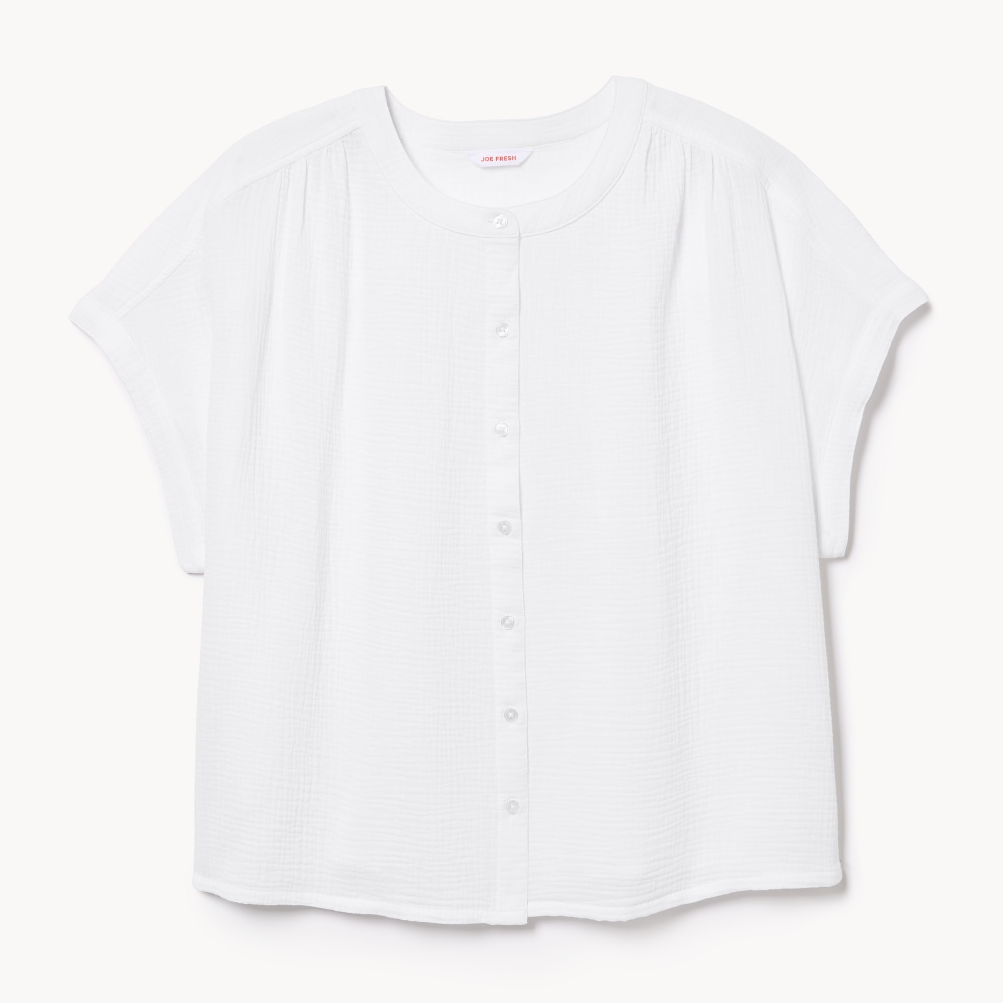 Women+ Gauze Dolman Top in Bright White from Joe Fresh