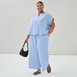 トップス LOHEN SHEER JACQUARD DOLMAN BLOUSE SAX Joe Fresh Women+ Gauze Dolman Top - 1 ea | Zehrs