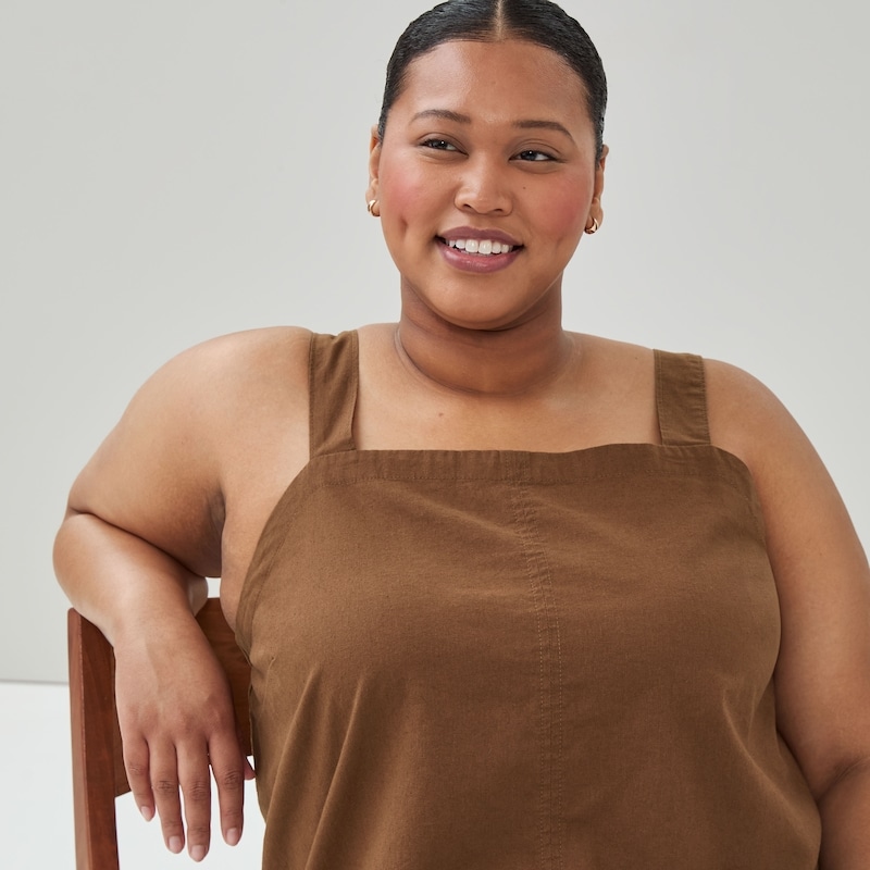 Joe Fresh Women+ Linen Cotton Square Neck Tank - 1 ea | No Frills