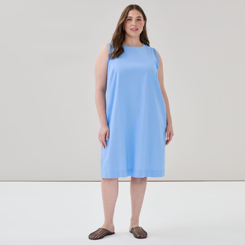 Joe Fresh Women+ Linen Cotton Midi Shift Dress - 1 ea | Zehrs