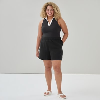Women+ Active Fleece Short - Black