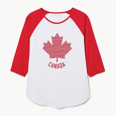 Joe Fresh Haut baseball sport manches longues Canada Femmes+ 1 ea, 15,00 $/1ch