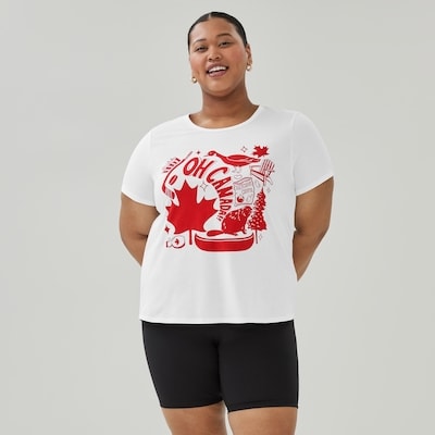 Women+ Canada Day T-Shirt - White