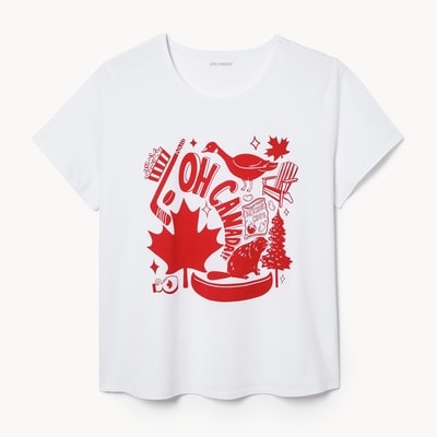Women+ Canada Day T-Shirt - White