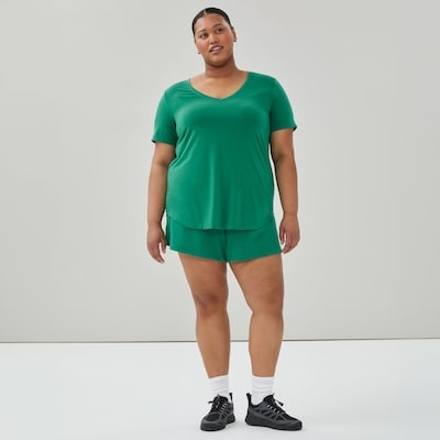 Women+ Active V-Neck T-Shirt - Green