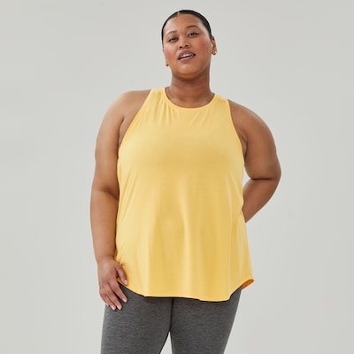 Cami sport à dos nageur Femmes+ - Jaune