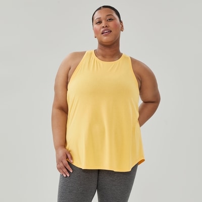 Cami sport à dos nageur Femmes+ - Jaune