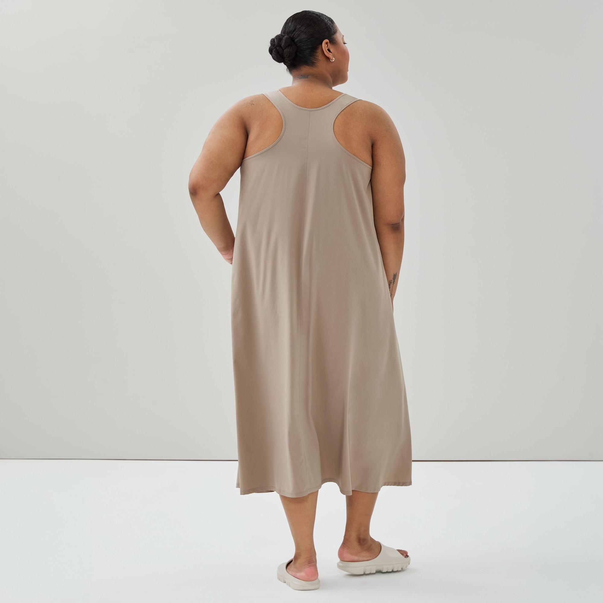 Women+ On-the-Go Maxi Dress in Light Brown from Joe Fresh