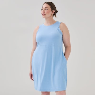 Women+ Active Tank Mini Dress - Light Blue Mix