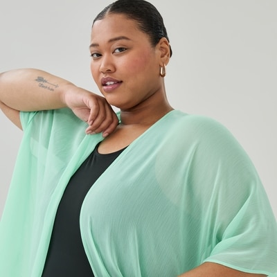 Cache-maillot Femmes+ - Pale Aqua