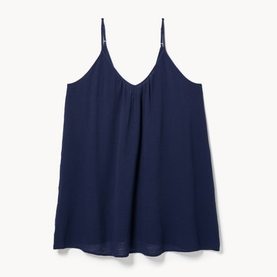 Women+ Crinkle Gauze Cover-Up Dress - Navy