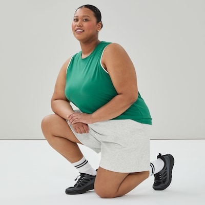 Women+ Active Fleece Short - Grey Mix