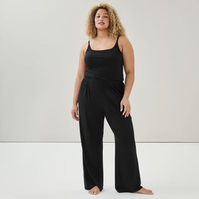 Pantalon de nuit doux extensible Femmes+ - Noir JF