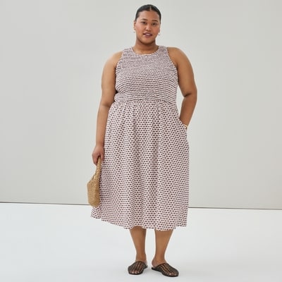 Women+ Printed Midi Dress - White
