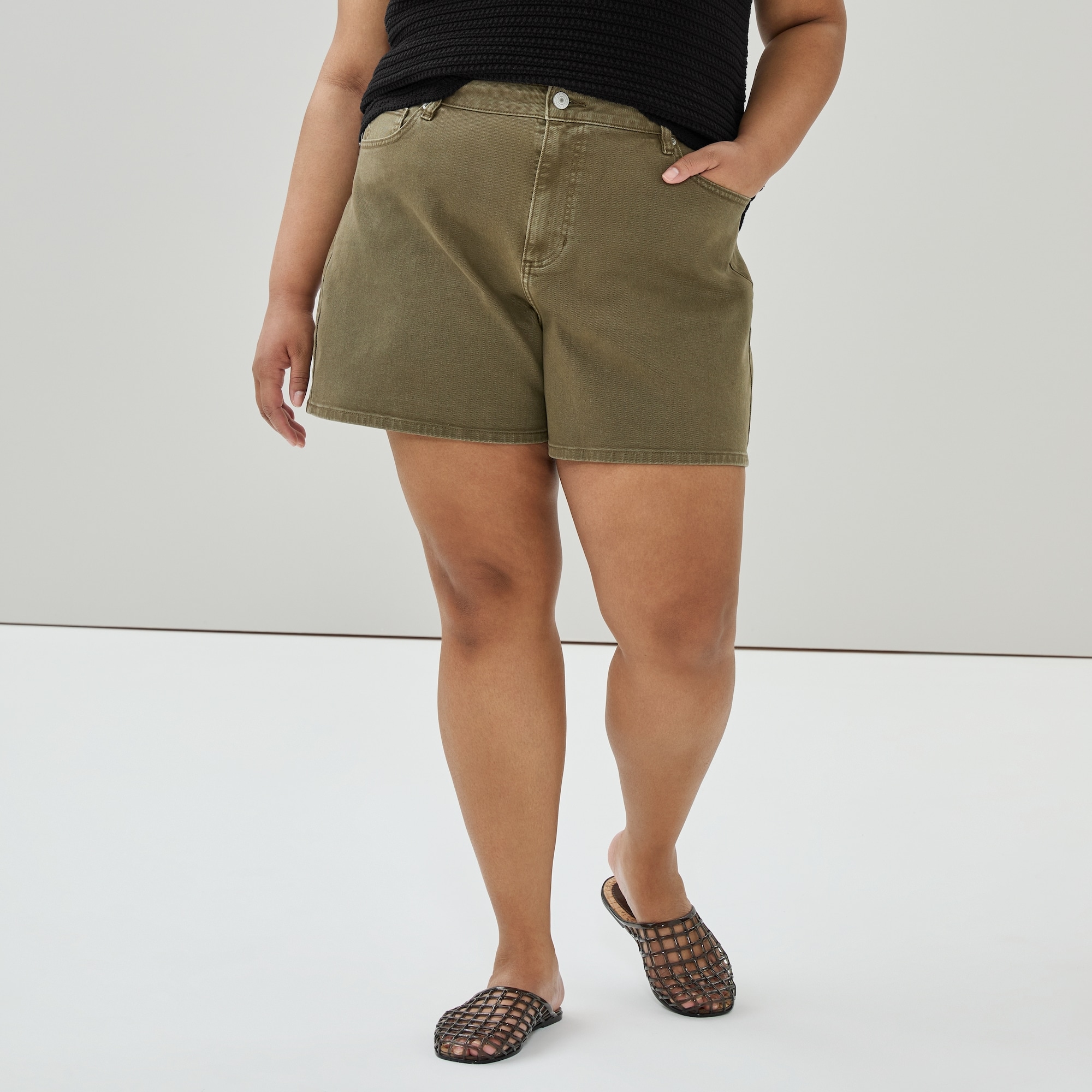 Short à taille haute Femmes+