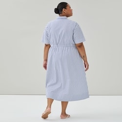 joe fresh shirt dress Women+ Striped T-Shirt Dress in Navy from Joe Fresh