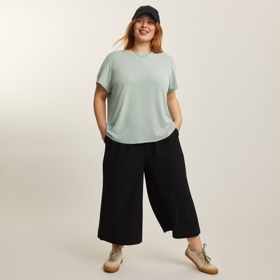 T-shirt sport sablé Femmes+ - Vert pâle