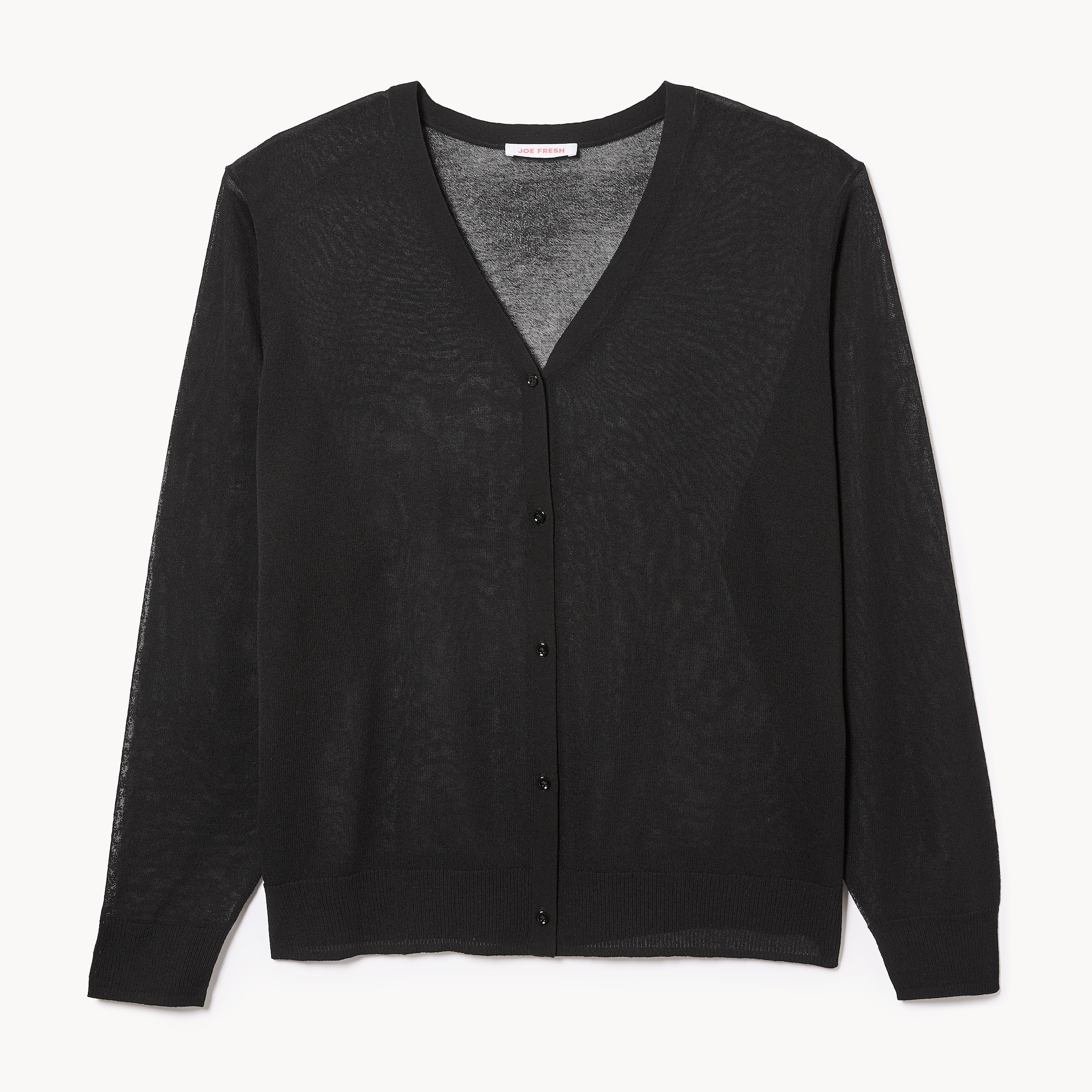 Cardigan transparent à col en V Femmes+ in Noir JF from Joe Fresh