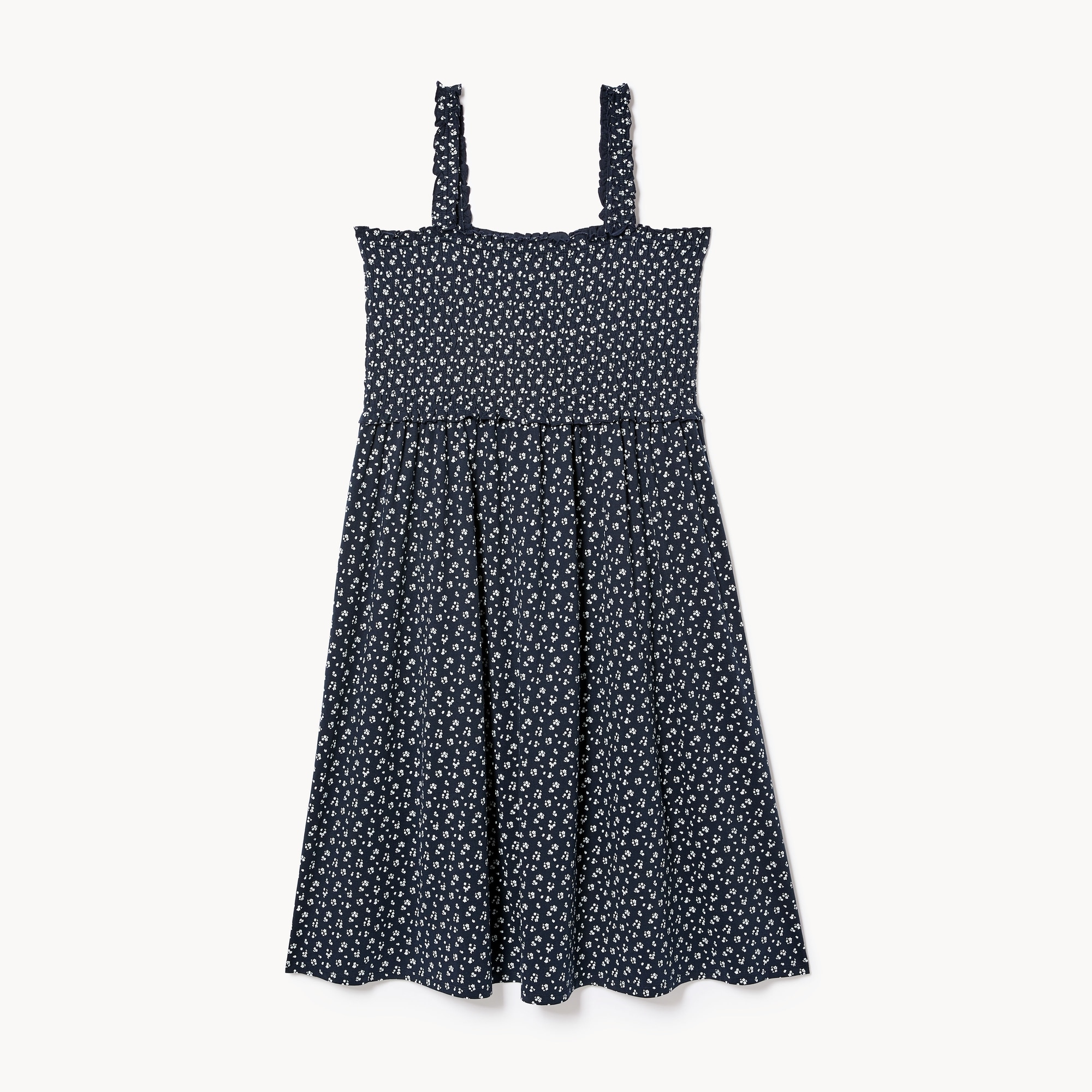 Women+ Smocked Tank Midi Dress in Dark Navy from Joe Fresh