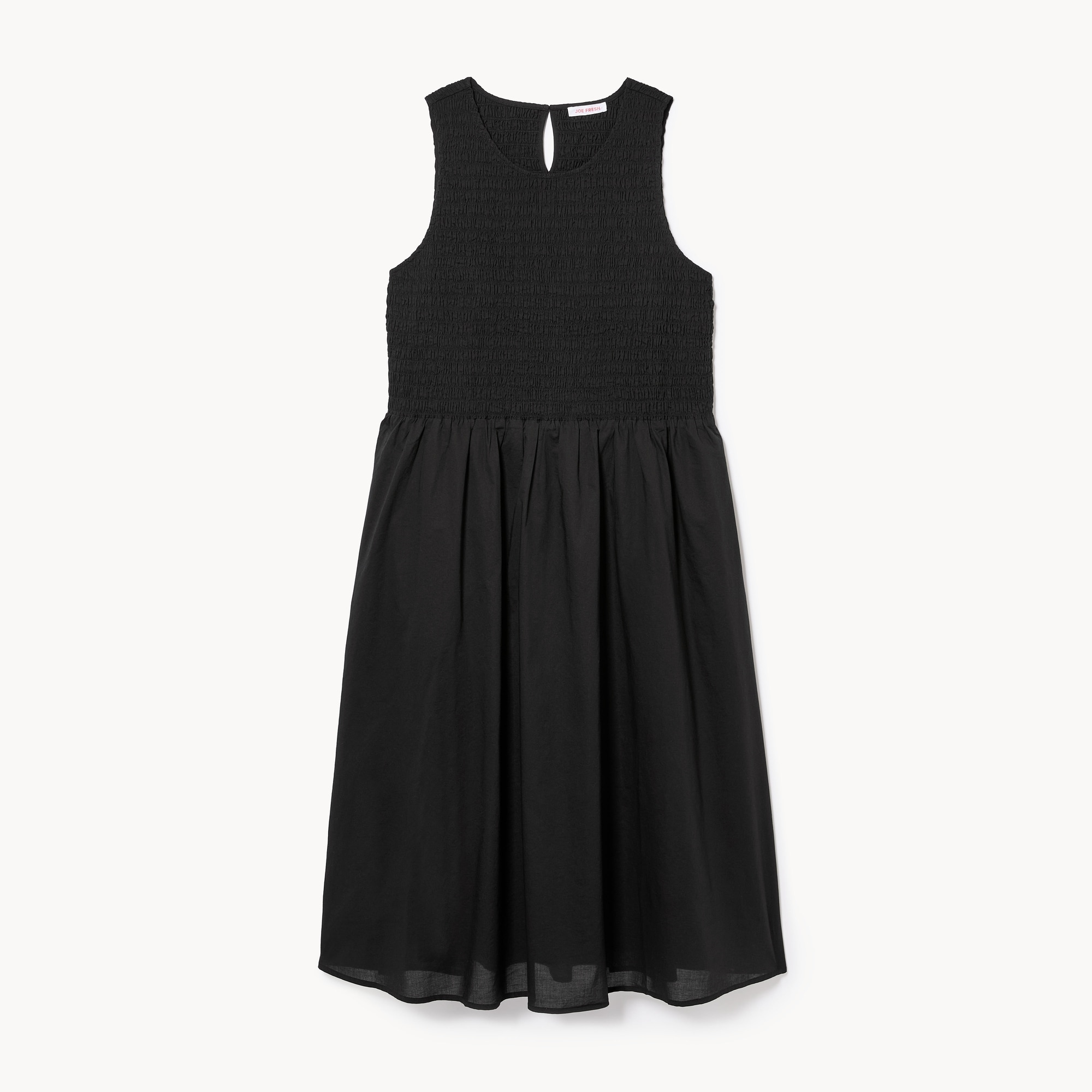 Women+ Smocked Tank Midi Dress in JF Black from Joe Fresh